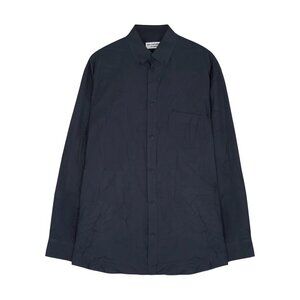 Balenciaga wardrobe logo jacquard print oversized shirt